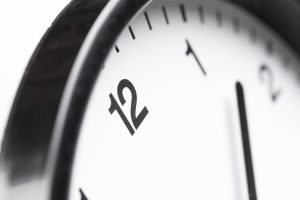 Wall Clock on color background